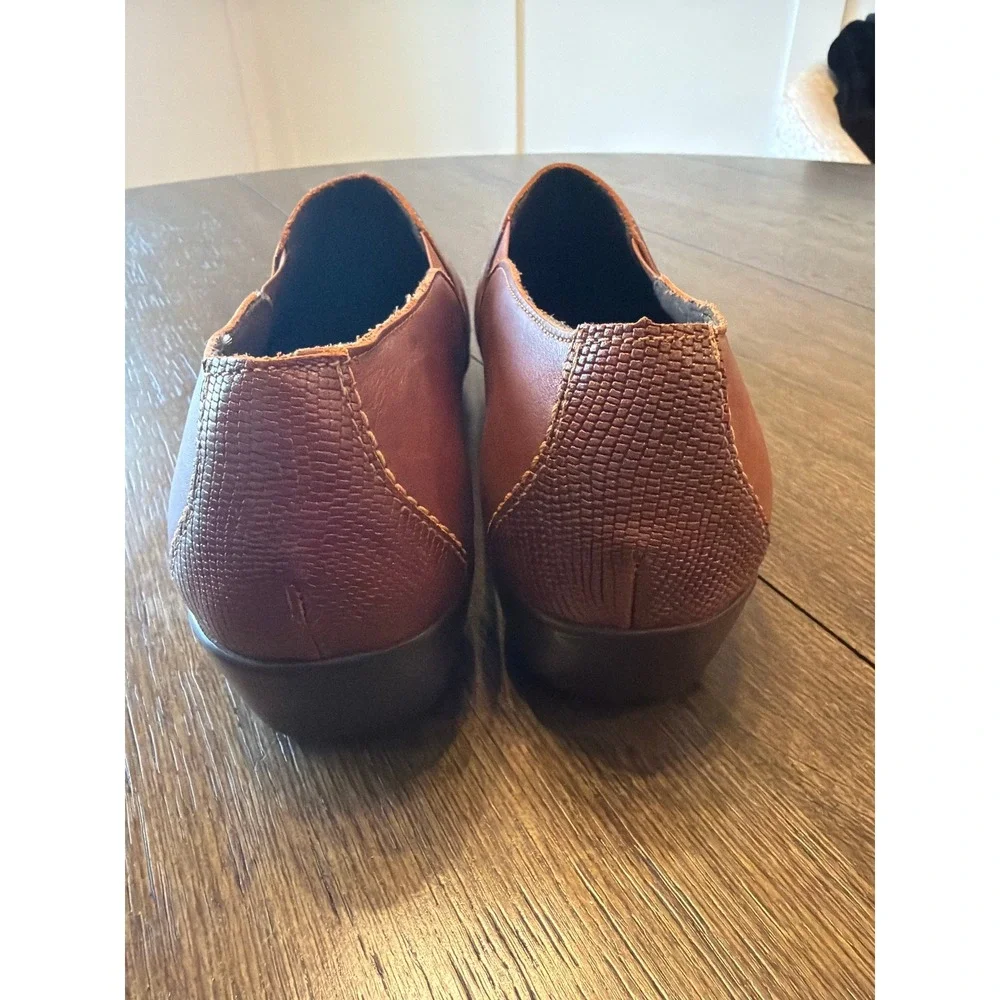 SAS Shoes Brown Leather Slip On Loafers Mens Comfort Triad Walkers Size‎ 12